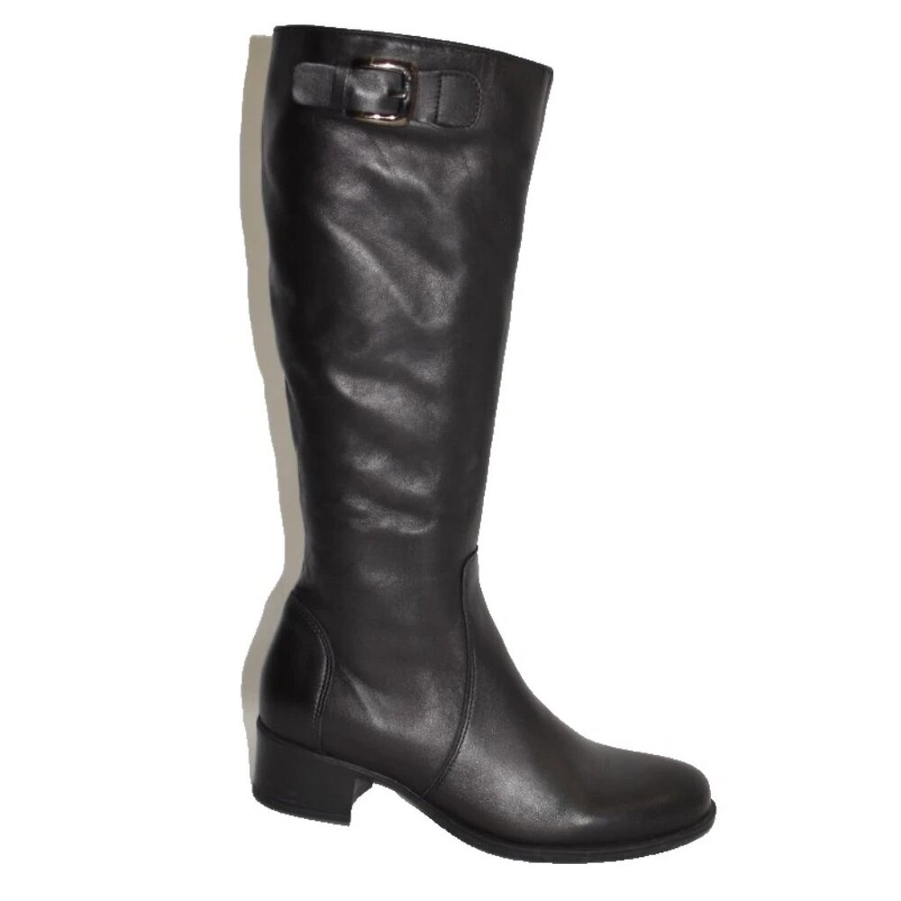 New! La Canadienne 8 Women's Poppie Waterproof Black Leather Riding Boot DD505